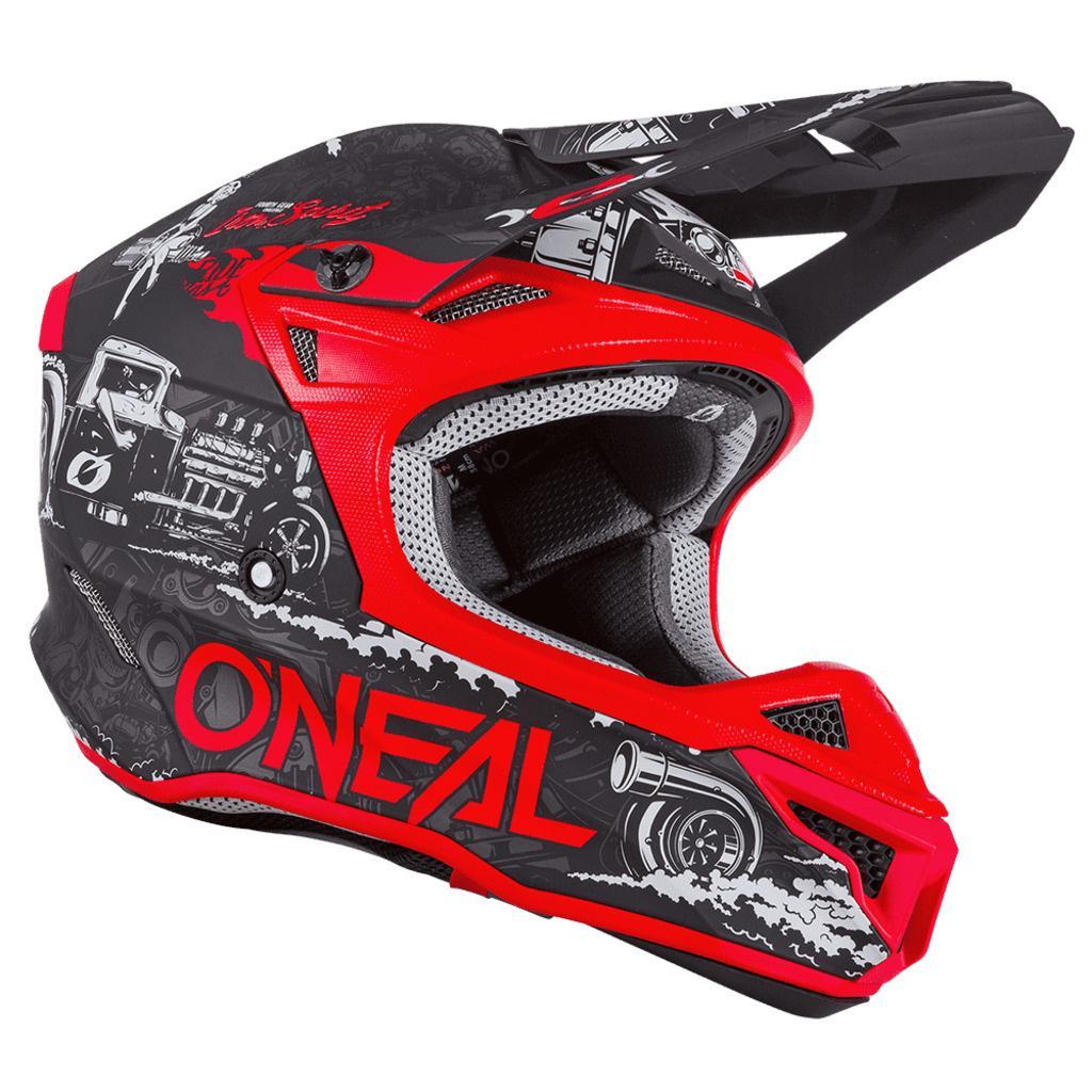 Шлем кроссовый ONEAL 5Series HR Красный/черный